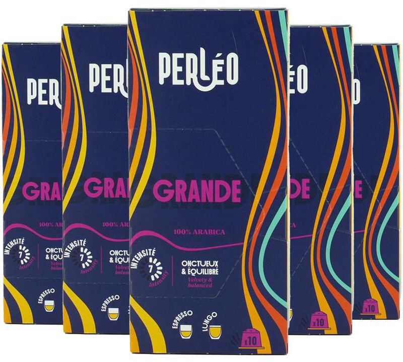 50 capsules compatibles Nespresso* Original Grande - PERL&Eacute;O image number 0