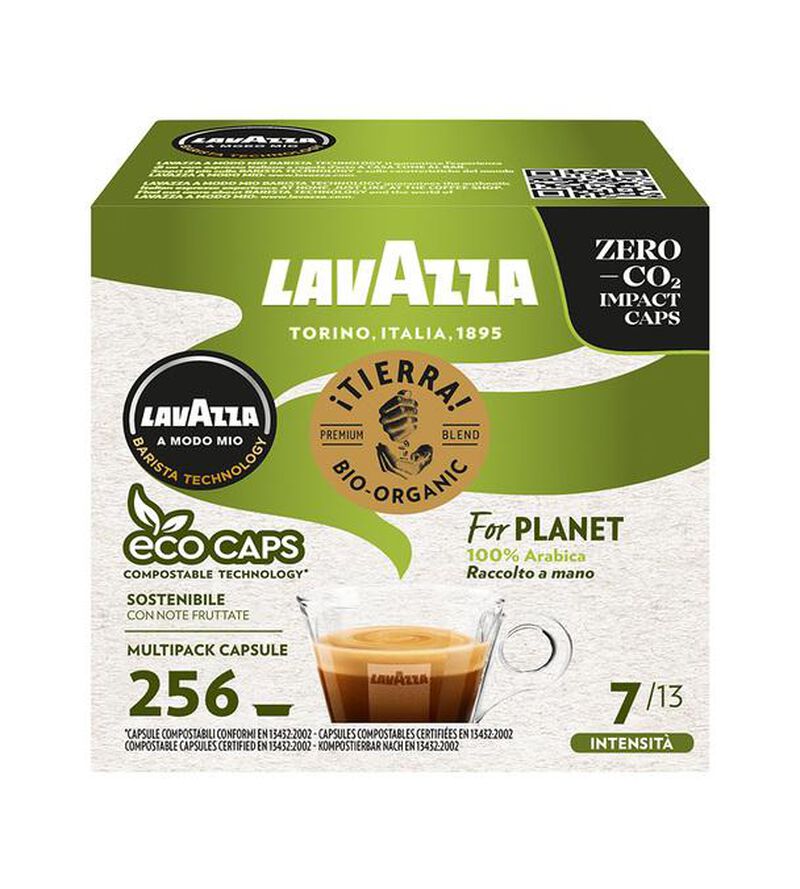 Lavazza Tierra for Planet Organic A Modo Mio x 256 coffee pods image number 0