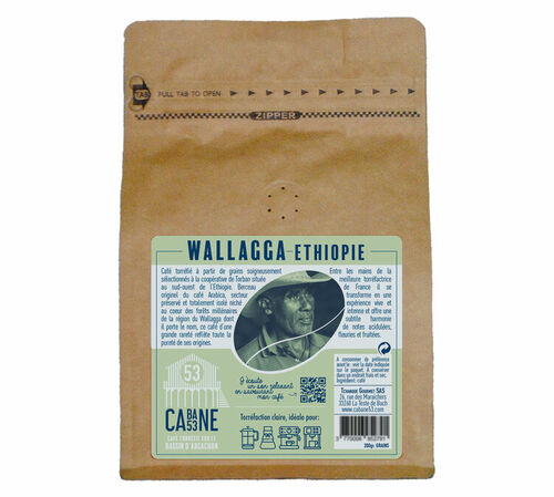 200 g - Caf&eacute; en grain - Wallaga Bio - CABANE 53 image number 1