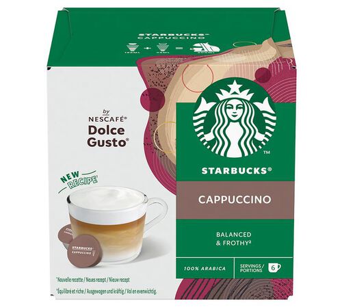 12 capsule compatibili Nescafe* Dolce Gusto* Cappuccino &ndash; Starbucks