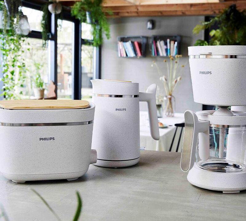 Grille-pain Philips Eco-Conscious - Toaster 2 fentes 830W HD2640/10 Cr&egrave;me image number 4