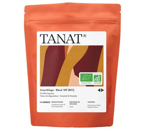 Tanat - Caff&egrave; in grani bio - Blend 189 | 200 g