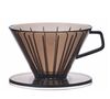 Black plastic 2-cup Kinto Dripper image number 0