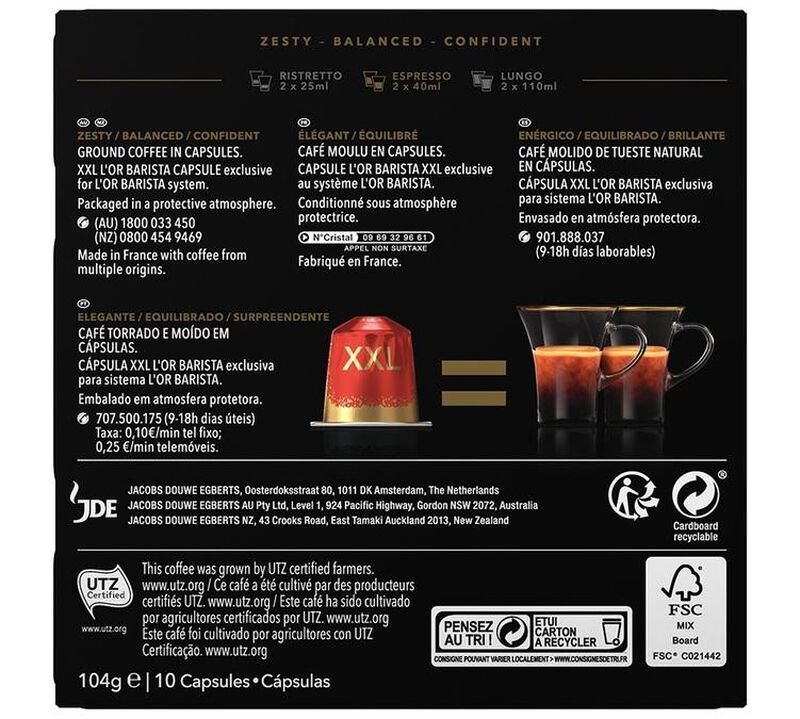 L'Or Barista XXL - Double Splendente - 3x 10 capsules image number 1