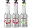 Lot de 3 pur&eacute;es de fruits 1L - Litchi, Framboise, Pomme verte - MONIN image number 0