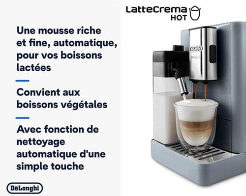 Machine auto - FEB 4455.G Gris Galet (Latte) - DELONGHI - Tr&egrave;s bon &eacute;tat image number 7