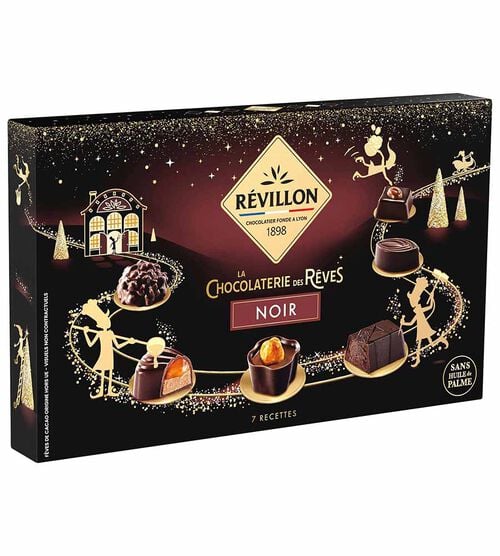 La chocolaterie des r&ecirc;ves - Chocolats noirs - 180 g - R&Eacute;VILLON
