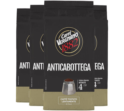 Caff&egrave; Vergnano - Caff&egrave; Macinato - Antica Bottega - 4 x 250 g
