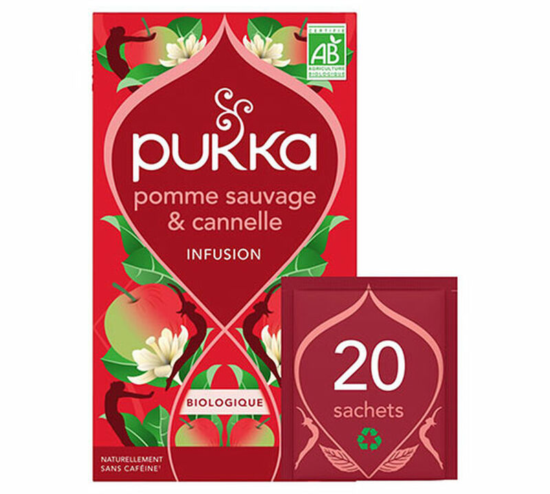 Infusion pomme sauvage et cannelle Bio - 6 x 20 sachets - PUKKA image number 1