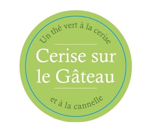 Th&eacute; Vert Cerise sur le G&acirc;teau - Vrac 100 g - COMPTOIR FRAN&Ccedil;AIS DU TH&Eacute; image number 1
