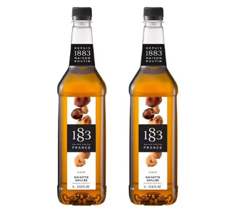 Sirop 1883 Routin Noisette Grill&eacute;e - Bouteille plastique - 2 x 1 L image number 0