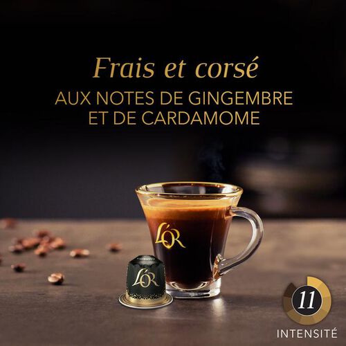 10 Nespresso* Original Compatible Capsules Ristretto &ndash; L'OR ESPRESSO image number 2