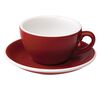 Tasses - LOVERAMICS - Cappuccino et sous-tasses rouge Egg 20 cl image number 1