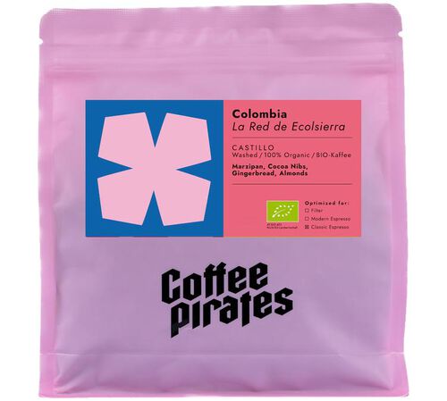 Coffee Pirates Organic Coffee Beans - La Red de Ecolsierra - 250g