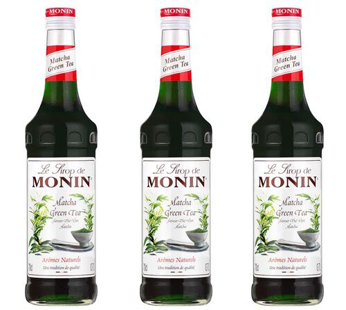 Lot de 3 Sirops Monin - Th&eacute; Vert Matcha - 3 x 70cl