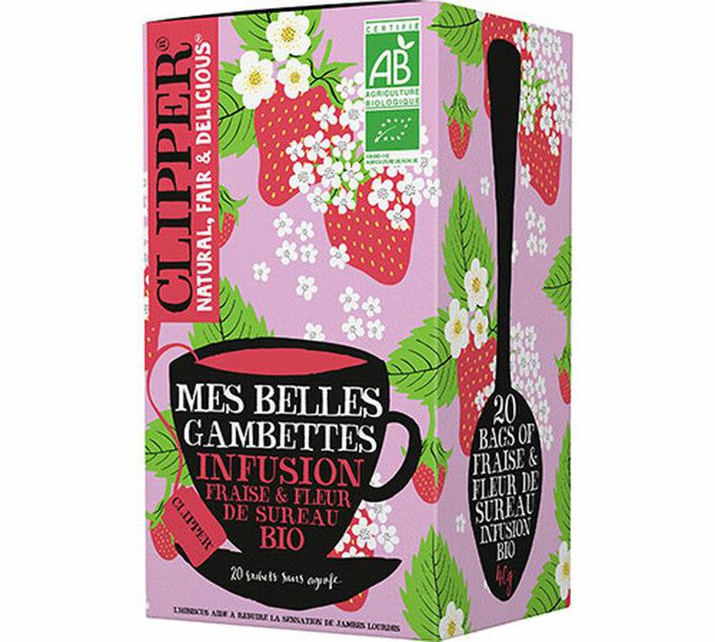 Clipper Organic Strawberry & Elderflower Herbal Tea - 20 bags image number 0