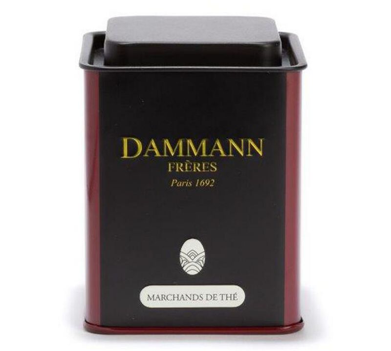 Bo&icirc;te &agrave; th&eacute; - Marchands de th&eacute; 100g - DAMMANN FR&Egrave;RES image number 1