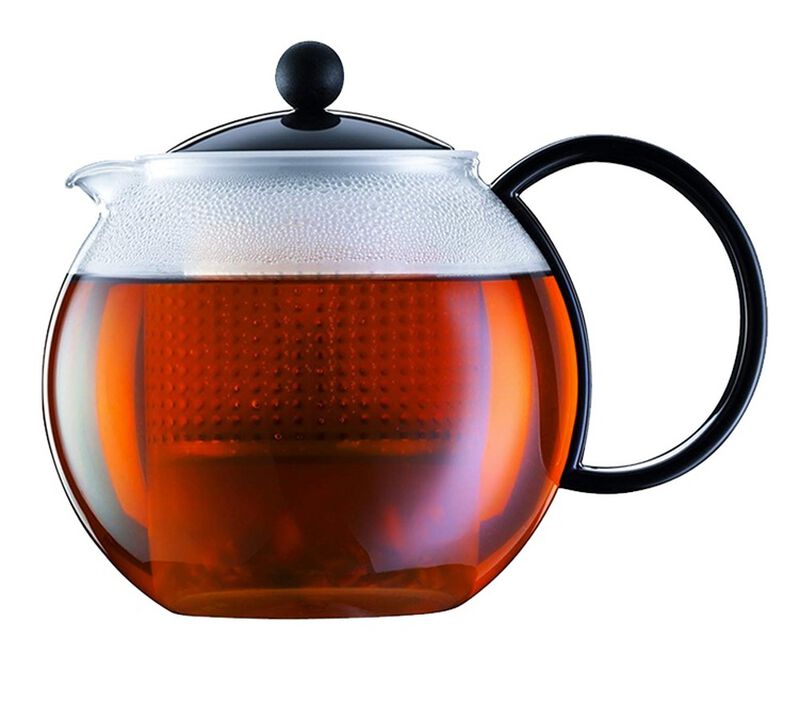 Bodum 0.5L Assam tea press in black + 2 Bodum Gasses image number 1