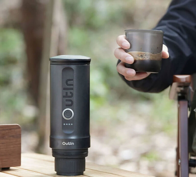 OutIn Nano Portable - Caffettiera da viaggio - Grigio Scuro image number 6