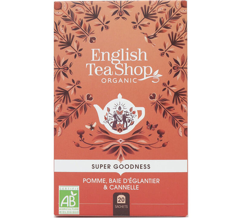 English Tea Shop Super Goodness Organic Apple Rosehip and Cinnamon - 20 tea bags image number 0