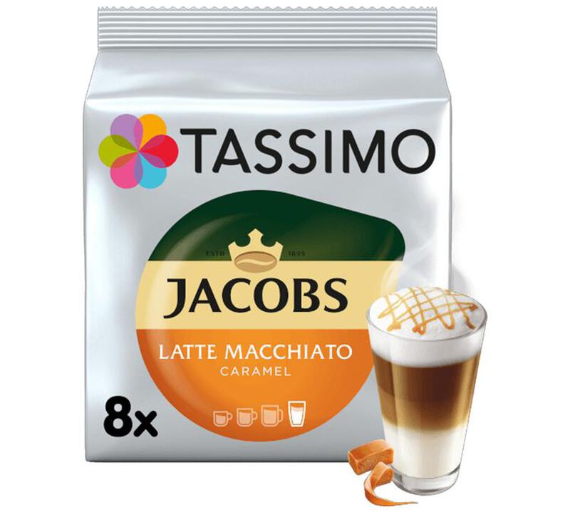 Tassimo Jacobs Latte Macchiato Caramel Coffee pods x 8 T-Discs image number 2