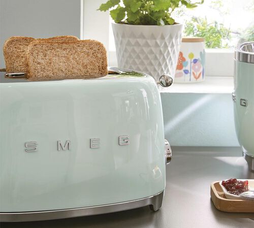 Set Petit-D&eacute;jeuner Grille-Pain TSF01PGEU et Bouilloire KLF05PGEU Vert d'eau - SMEG image number 6