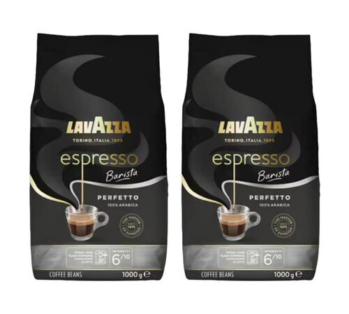 4 x 1 kg - Caf&eacute; en grain - 2 kg Espresso Barista Perfetto & 1 kg Classique Pur Arabica - LAVAZZA / CARTE NOIRE image number 2