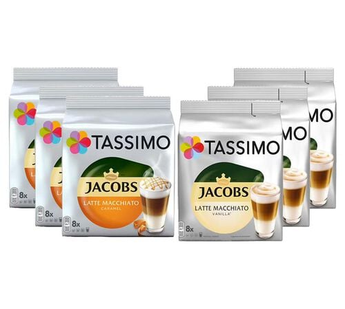 48 dosettes Tassimo Jacobs Latte Macchiato Pack d&eacute;couverte - TASSIMO