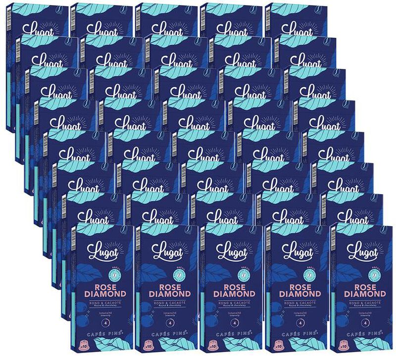 400 capsules compatibles Nespresso* Original Rose Diamond - CAF&Eacute;S LUGAT image number 0