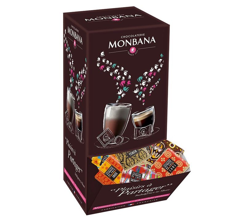 Monbana Dark Chocolate Squares from Coffee-producing Countries x 200 image number 0