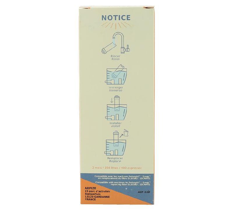 ARFIZE - Filtro Acqua Compatibile con Delonghi / Smeg - ACF 11D image number 2