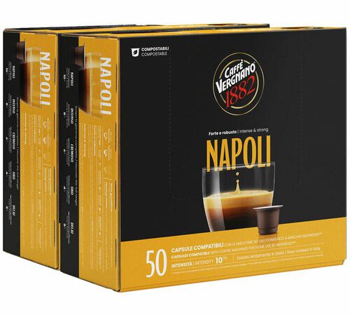 100 capsule compatibili Nespresso* Original Napoli &ndash; Caff&egrave; Vergnano