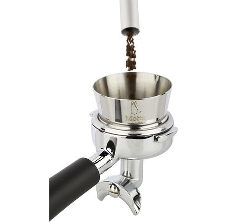 Motta - Imbuto per caff&egrave; macinato in acciaio inox altezza 40 mm