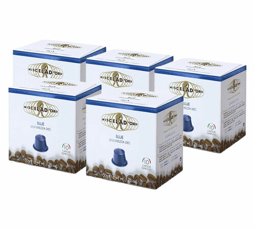 50 capsules compatibles Nespresso* Original Blue Leggerezza Dec - MISCELA D'ORO