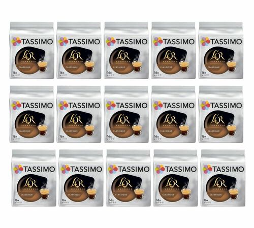 Tassimo L'Or Espresso Classique Mega 15 Packs (240 Drinks)