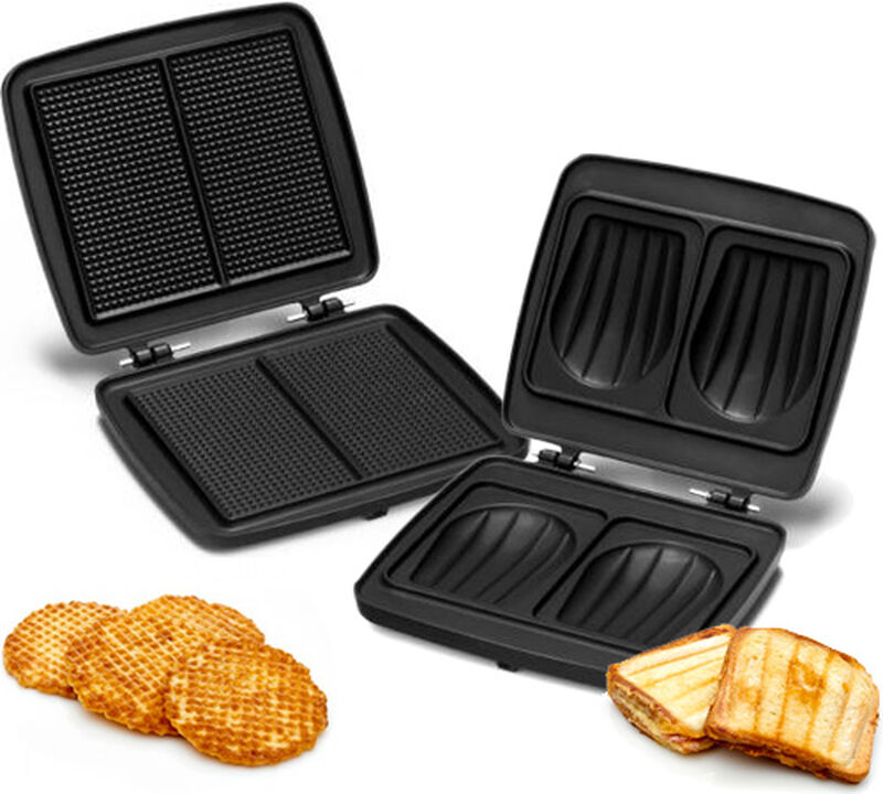 Gaufrier Frifri Multex WA102 noir + gaufrettes + croquemonsieurs image number 2