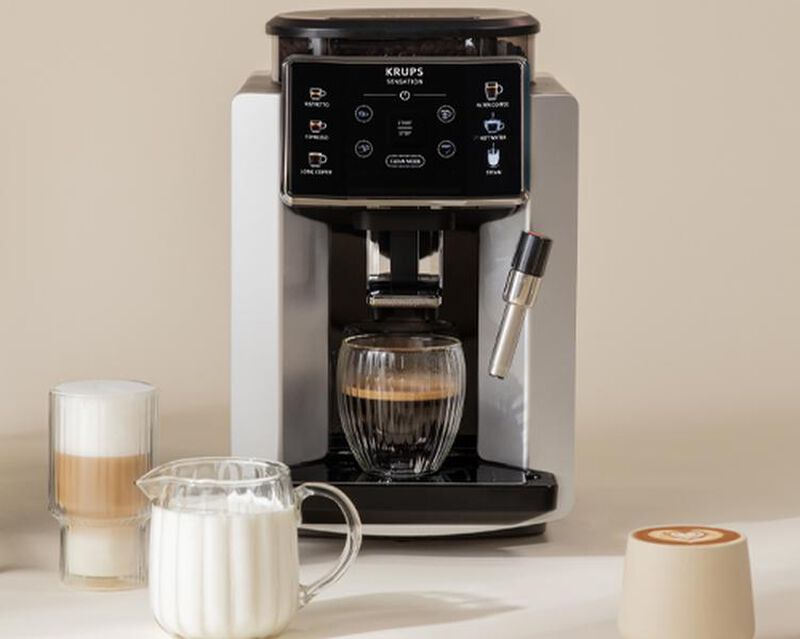 Krups Sensation EA910E10 Macchina automatica grigia e nera image number 10
