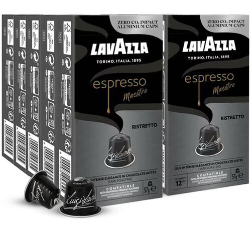 100 Nespresso* Original Compatible Capsules Ristretto &ndash; LAVAZZA