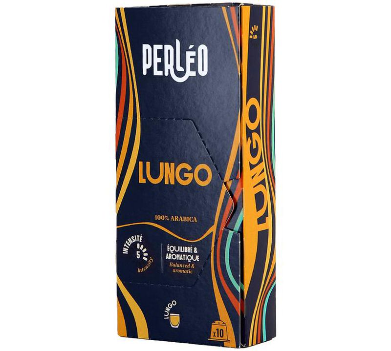 10 Nespresso* Original Compatible Capsules Lungo &ndash; PERLEO image number 3