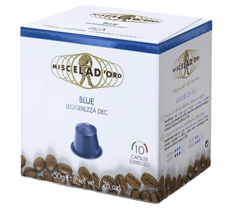 10 capsule compatibili Nespresso* Original Blue Decaffeinato &ndash; Miscela d'Oro image number 0