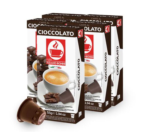 Caff&egrave; Bonini Chocolate-flavoured coffee Nespresso&reg; Compatible Capsules x 50