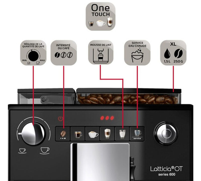 Melitta Kaffeevollautomat Latticia OT F300-101 silber image number 3