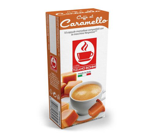 10 Nespresso* Original Compatible Capsules Caramello &ndash; BONINI