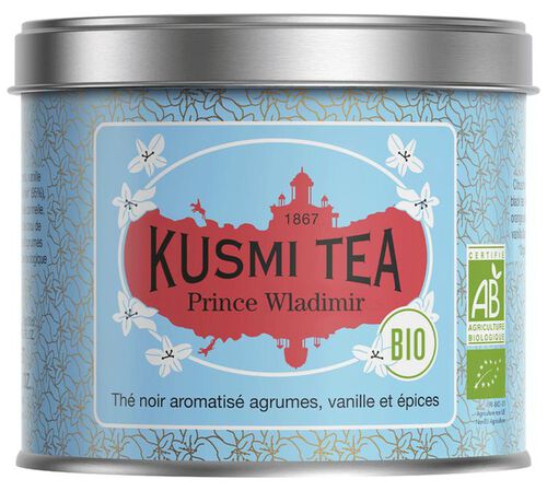 Kusmi Tea Prince Vladimir Organic Black Tea - 100g Loose Leaf Tin