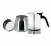 Cafeti&egrave;re italienne PYLANO Kiara inox et verre 9 tasses image number 4