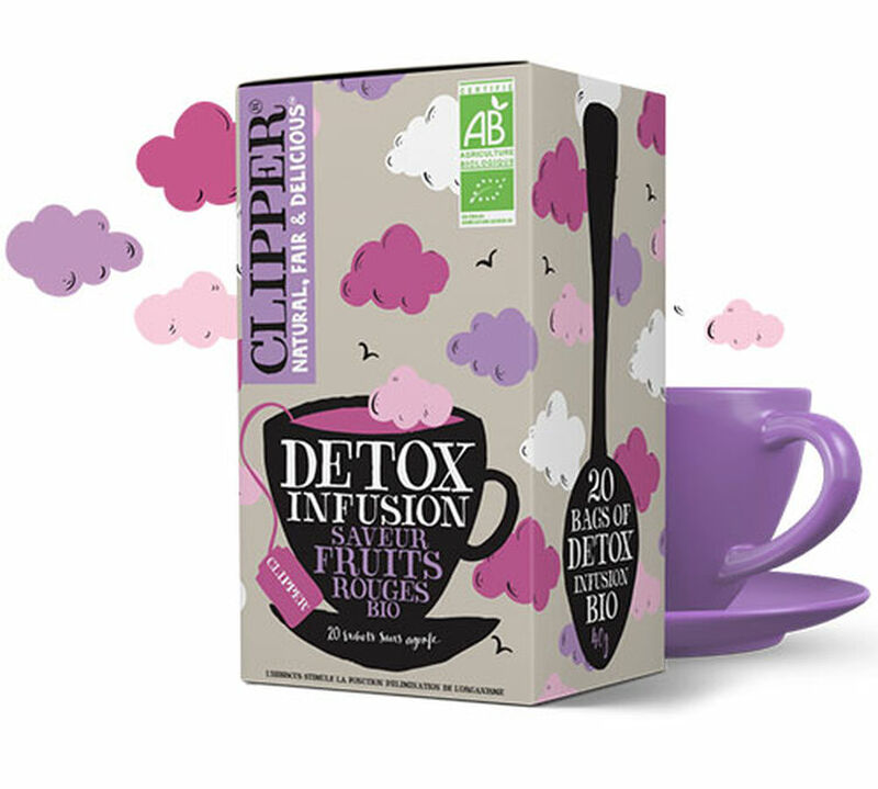 Clipper Organic Detox Red Fruit Herbal Tea - 20 bags image number 1