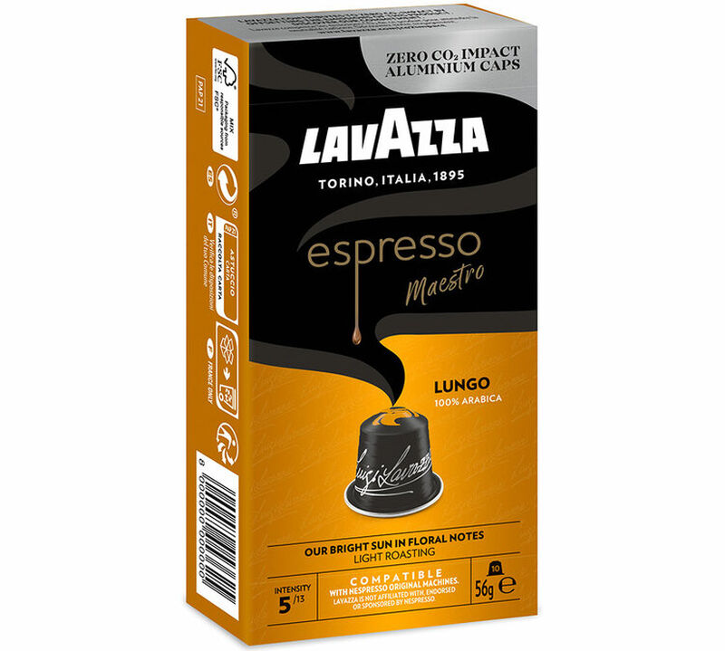 10 Nespresso* Original Compatible Capsules Maestro Lungo &ndash; LAVAZZA image number 0