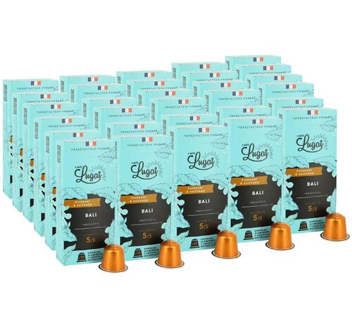 300 capsules compatibles Nespresso* Original Bali - CAF&Eacute;S LUGAT