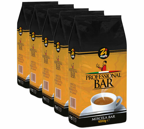 Zicaff&egrave; - Caff&egrave; in grani - Uso professionale - Professional Bar 5 x 1 kg