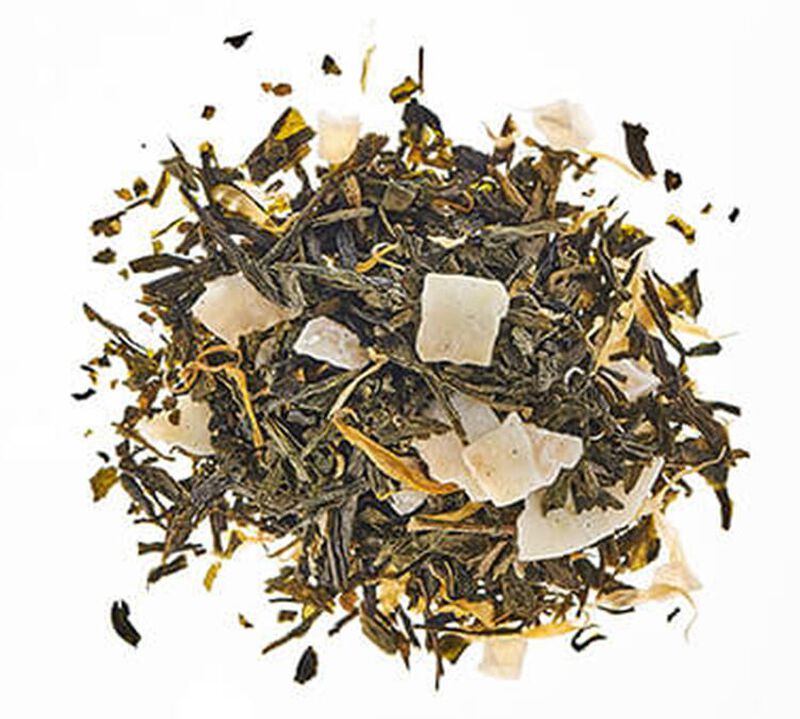 Comptoir Fran&ccedil;ais du Th&eacute; Green Tea Coco Caline - 20 tea bags image number 2